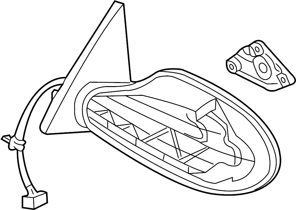 View 96301-ZB170 Door Mirror (Right) Full-Sized Product Image