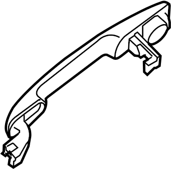View 82606-JA39A Exterior Door Handle (Left, Right, Front, Rear) Full-Sized Product Image