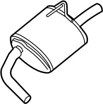 View 20100-3TA0A Exhaust Muffler Full-Sized Product Image