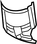 View 20850-JN00A Catalytic Converter Heat Shield (Upper) Full-Sized Product Image
