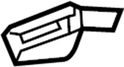 View 87418-9FV0A Seat Back Recliner Adjustment Handle Full-Sized Product Image