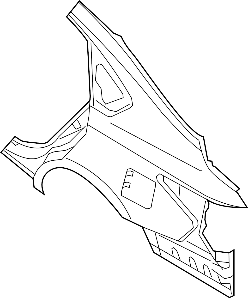 View G8100-9HSAA Quarter Panel (Right, Rear) Full-Sized Product Image