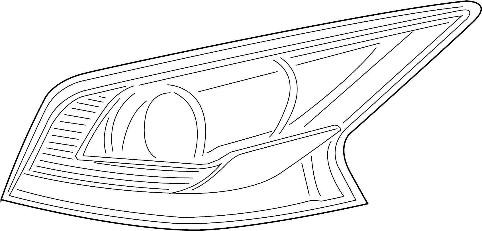 View 26555-3TG0B Tail Light (Left, Rear) Full-Sized Product Image