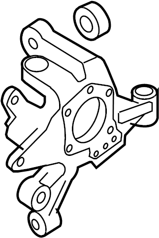View 43018-ZX70A Housing Axle.  (Right, Rear) Full-Sized Product Image