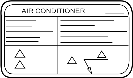 View 27090-C954B A/C System Information Label Full-Sized Product Image