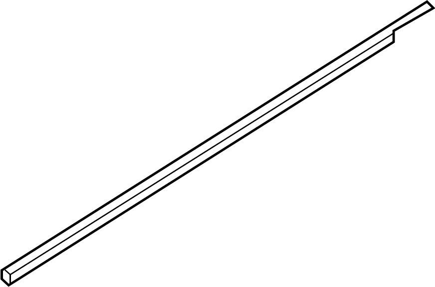 View 80821-4RA0A Door Belt Molding (Left, Front) Full-Sized Product Image