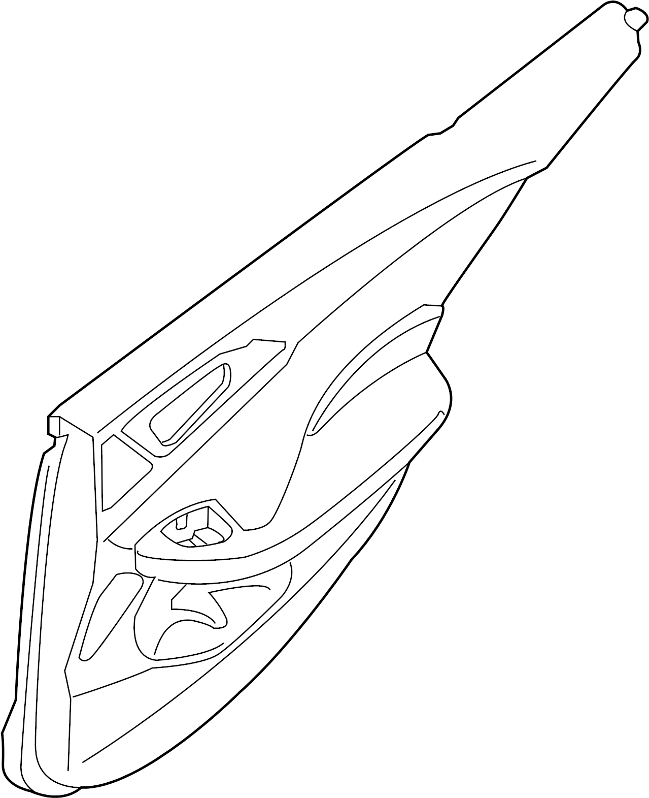 View 82900-9DJ3A Door Interior Trim Panel (Right, Rear) Full-Sized Product Image