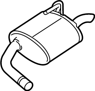 2019 Nissan Altima Exhaust Muffler 20100 6CA0A Genuine Nissan Part