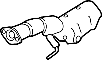 View 200A0-6CC0B Catalytic Converter (Front) Full-Sized Product Image