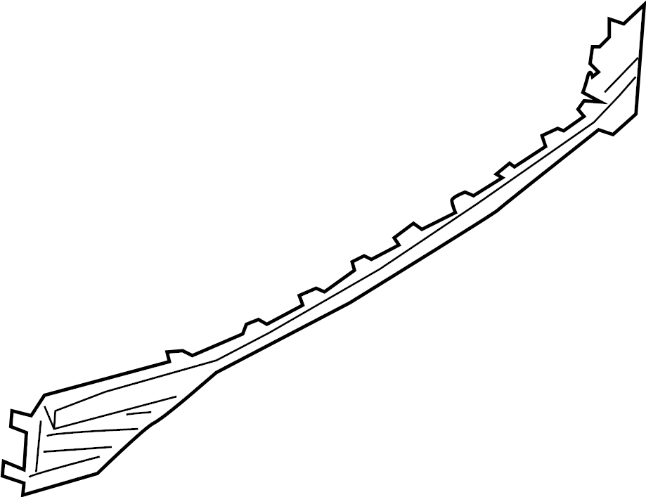 View 85071-6CA0H Bumper Trim (Rear) Full-Sized Product Image