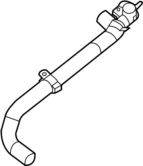 2014 Nissan Maxima Radiator Coolant Hose (Lower). Flexible hose that is  part of the engine - 21503-9HA0D - Genuine Nissan Part