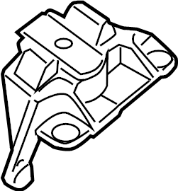 View 11220-JA11A Manual Transmission Mount (Left, Front) Full-Sized Product Image