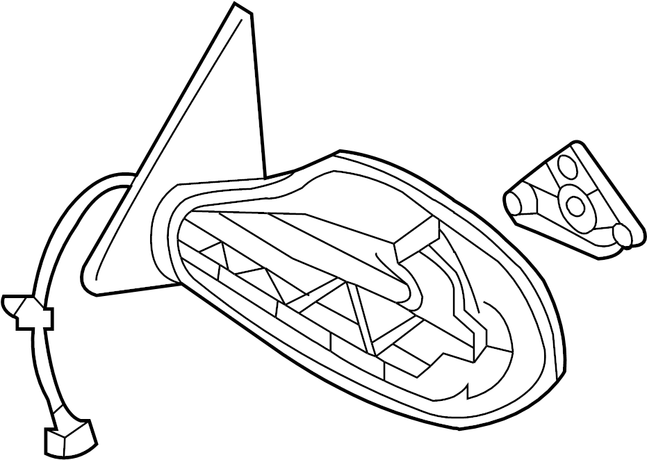 View 96301-ZN66E Door Mirror (Right) Full-Sized Product Image