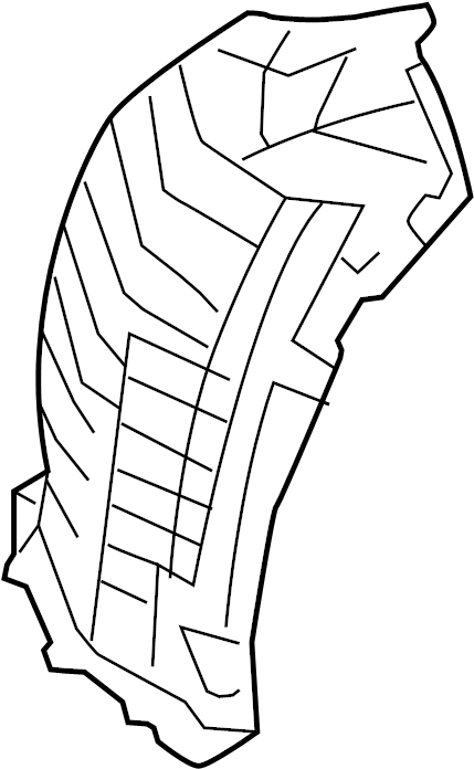 View 63845-6GP0A Fender Splash Shield (Left, Front) Full-Sized Product Image
