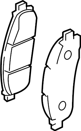View D1060-3LM1C Disc Brake Pad Set (Front) Full-Sized Product Image