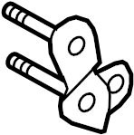 View 55220-3LM0A Leaf Spring Shackle (Rear) Full-Sized Product Image