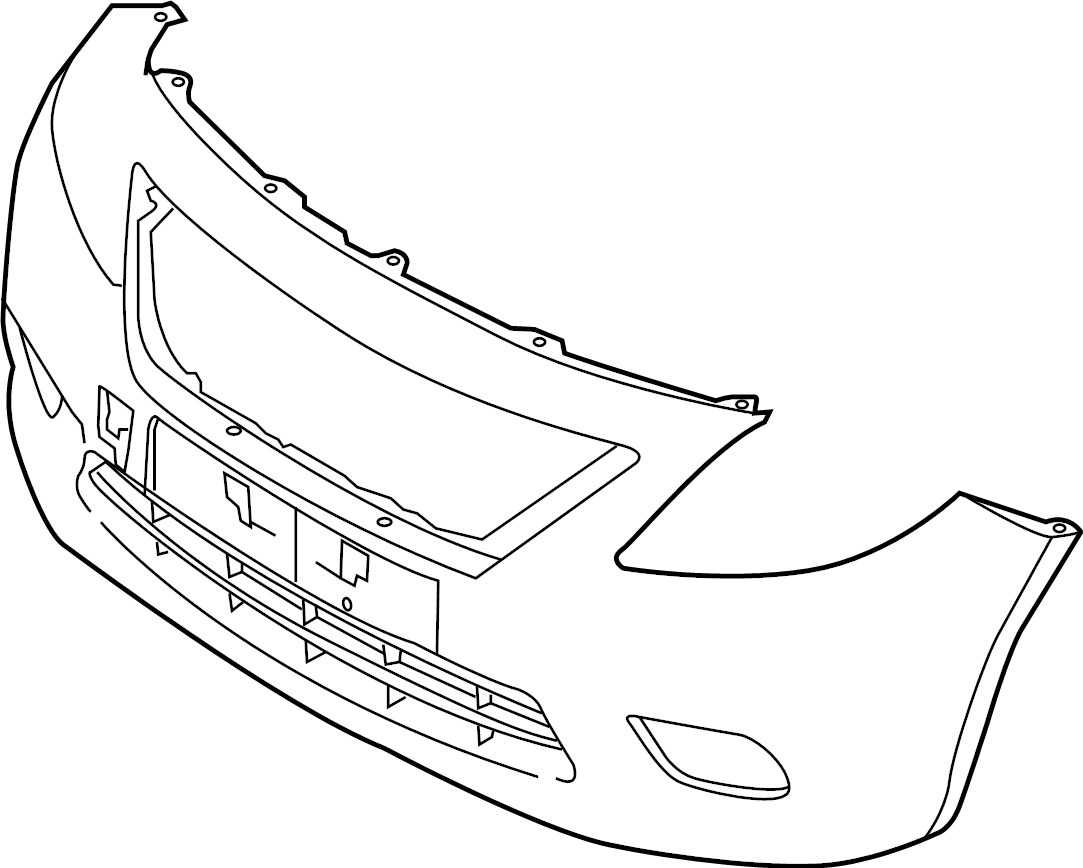 2014 nissan versa shop bumper