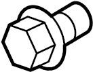 View 01121-06091 Engine Water Pump Pulley Bolt Full-Sized Product Image