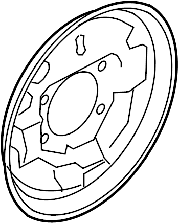 View 44020-3BA5B Brake Backing Plate (Right, Rear) Full-Sized Product Image