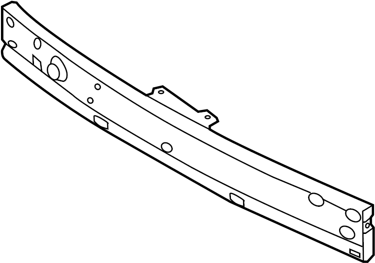 View 62030-6RA0A Bumper Impact Bar (Front) Full-Sized Product Image