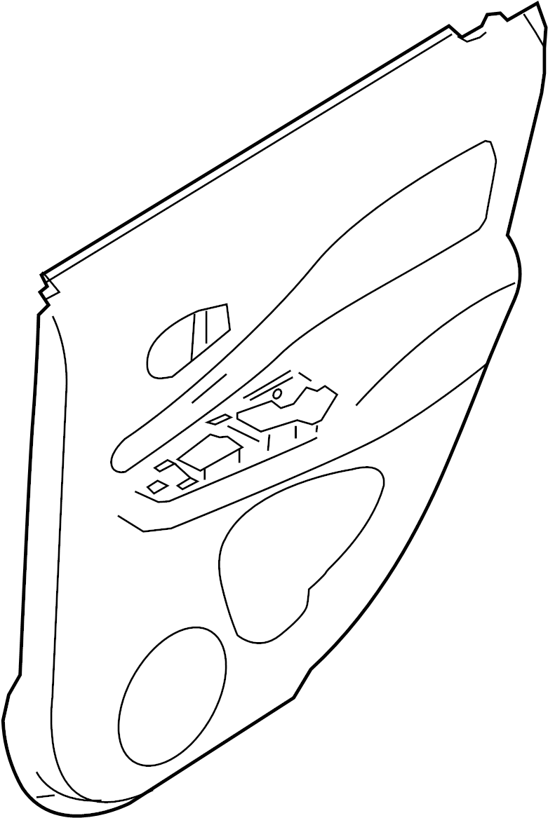 View 82901-9MB1B Door Interior Trim Panel (Left, Rear) Full-Sized Product Image