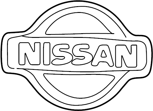 View 65890-0Z800 Bumper Cover Emblem (Front, Rear) Full-Sized Product Image