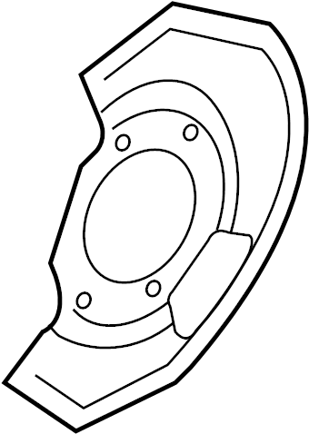 View 41151-CK000 Brake Dust Shield Full-Sized Product Image