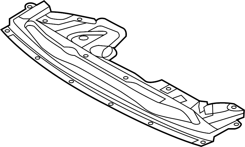 View 75892-1JA0A Radiator Support Splash Shield Full-Sized Product Image