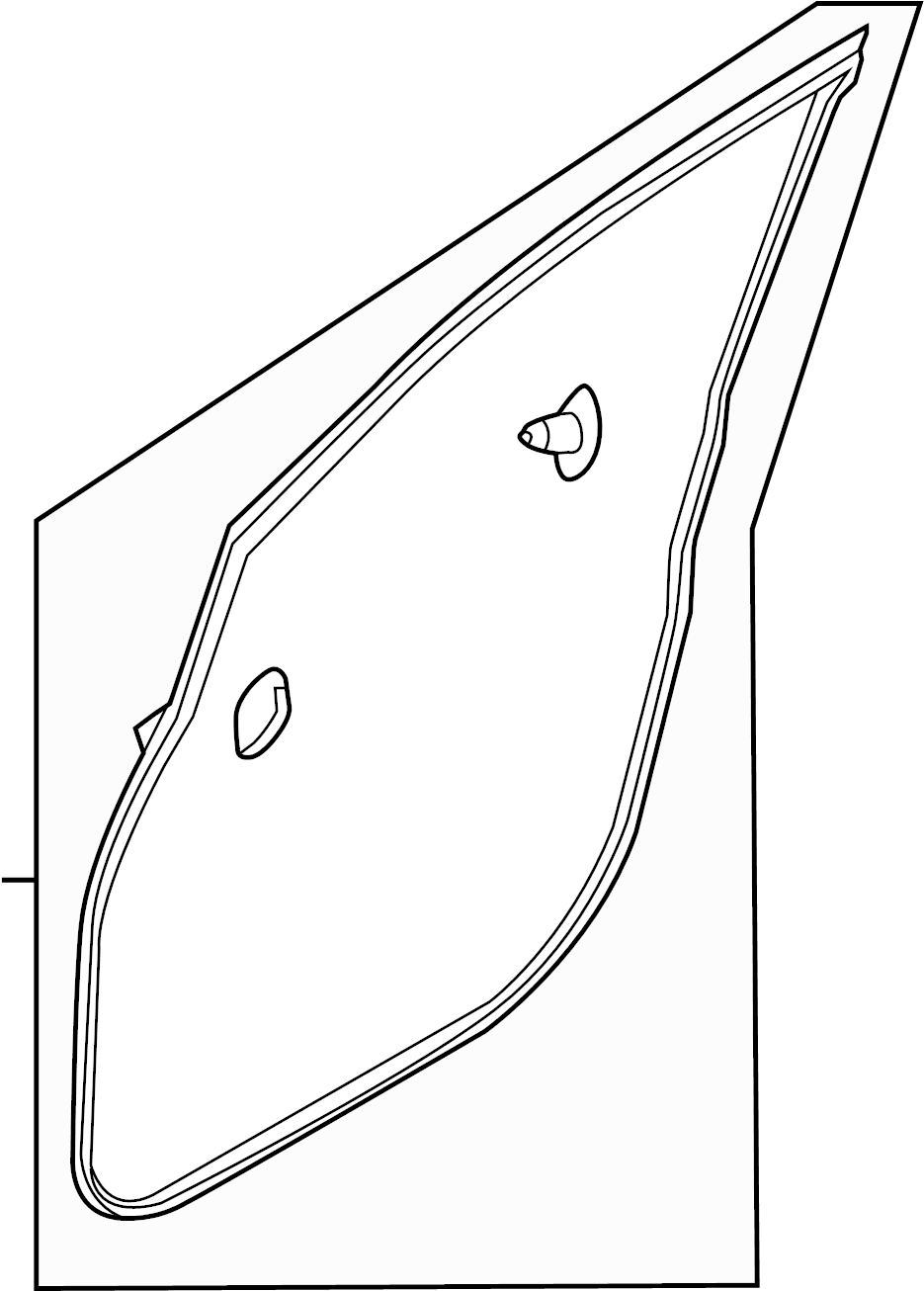 View 80831-1JA0C Door Seal (Left, Front) Full-Sized Product Image