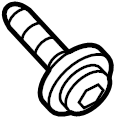 View 01466-00051 Screw SWAGE. Screw Tapping. Wheel Well Liner Screw.  Full-Sized Product Image