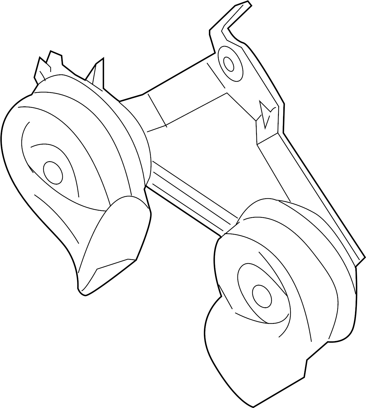 View 25605-9FG0A Horn Full-Sized Product Image