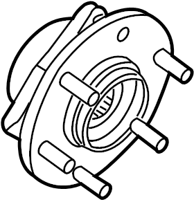 View 40200-0V010 Wheel Bearing and Hub (Right, Front) Full-Sized Product Image