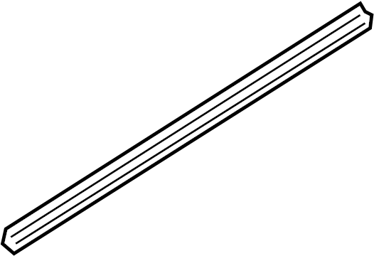 View 80835-ZE00A Door Window Belt Weatherstrip (Left, Front) Full-Sized Product Image