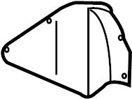 View 76748-7S600 Quarter Panel Splash Shield (Right, Rear) Full-Sized Product Image