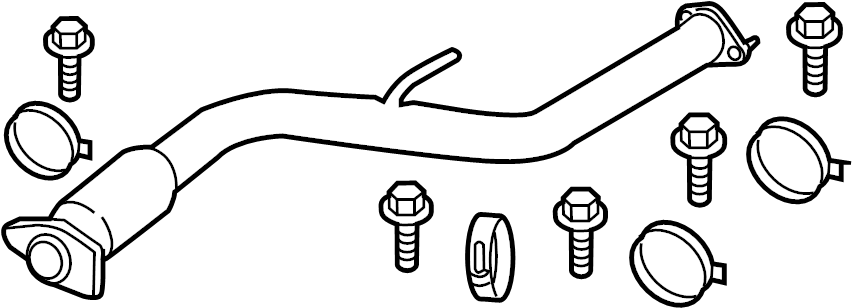 View 20010-3AC6A Tube Exhaust.  (Front) Full-Sized Product Image