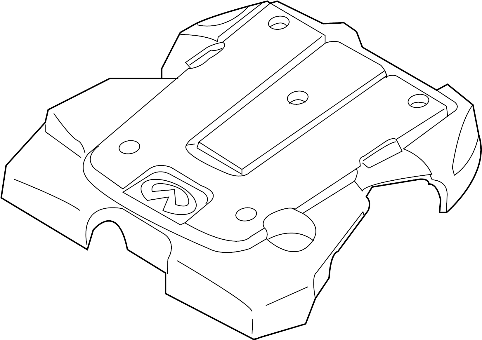 View 14041-EY02A Ornament Engine Cover. ORNMENT.  Full-Sized Product Image