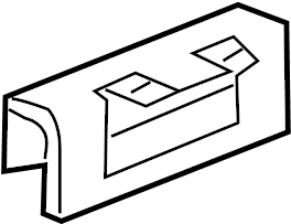 View JZE100050 Quarter Panel Reveal Molding Clip Full-Sized Product Image