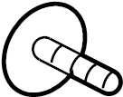 View C2P8293 Quarter Panel Glass Bolt Full-Sized Product Image