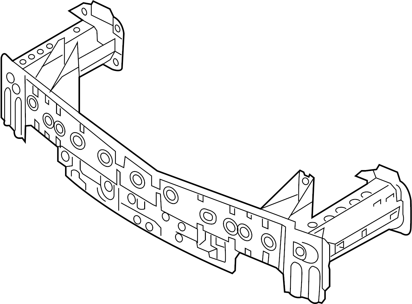 View DB4F50070B Bumper Impact Bar (Front) Full-Sized Product Image