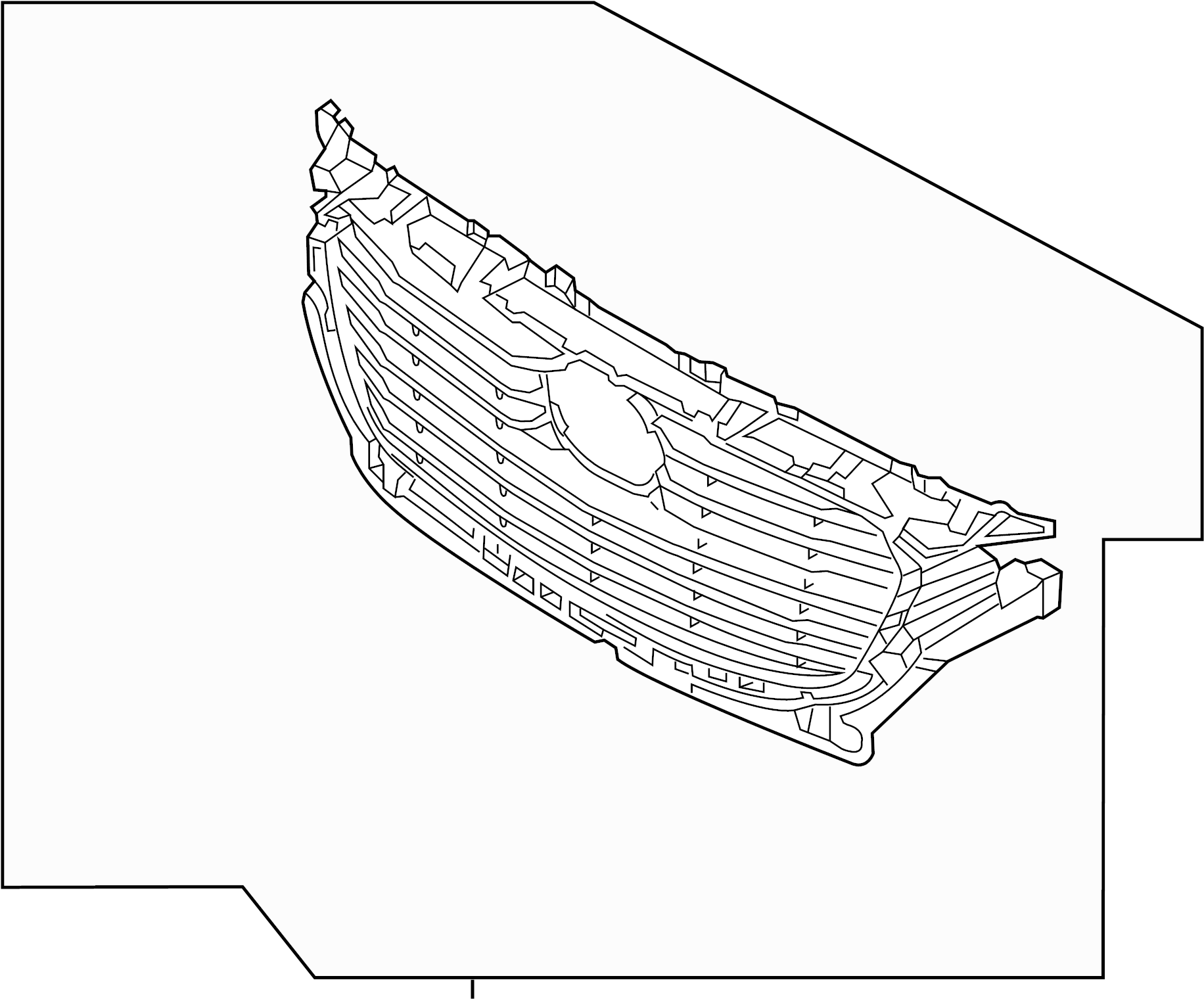 View D10L50710J Grille (Lower) Full-Sized Product Image