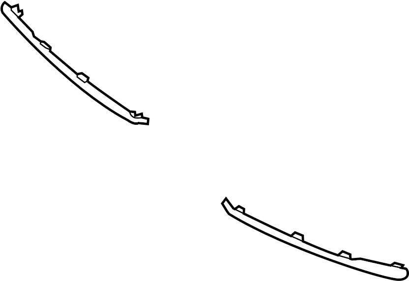 View DD2F50B51 Grille Molding (Left, Upper) Full-Sized Product Image
