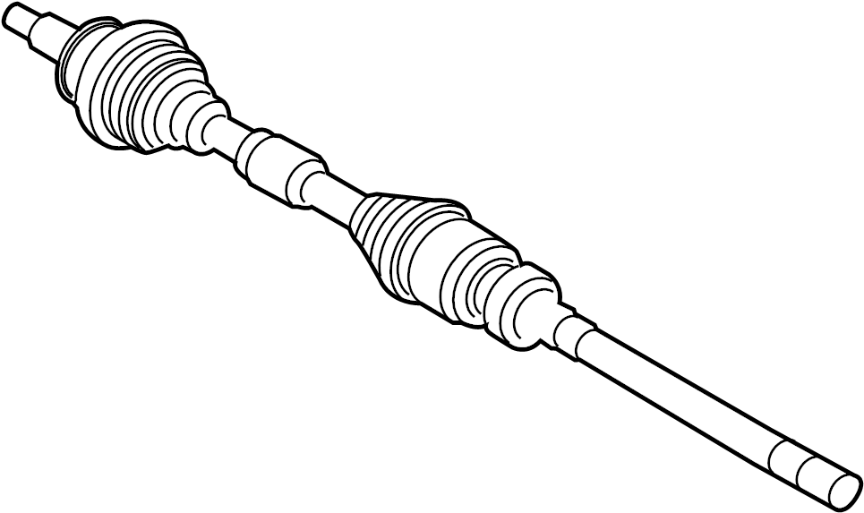 View FTD62550XA CV Axle Assembly (Right) Full-Sized Product Image