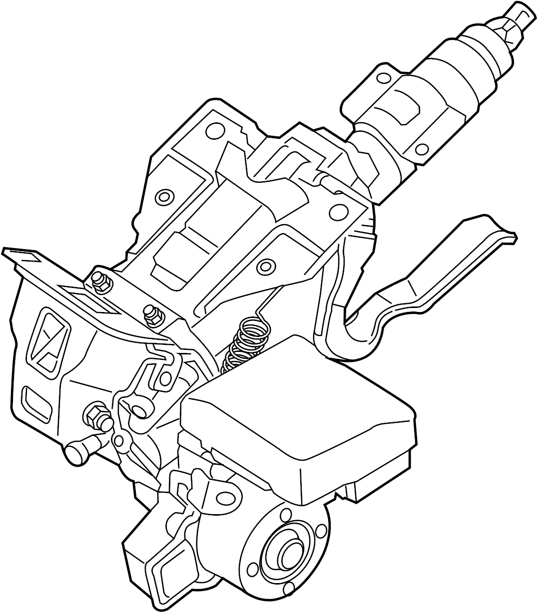View DM6F32100C SHAFT, STEERING.  Full-Sized Product Image