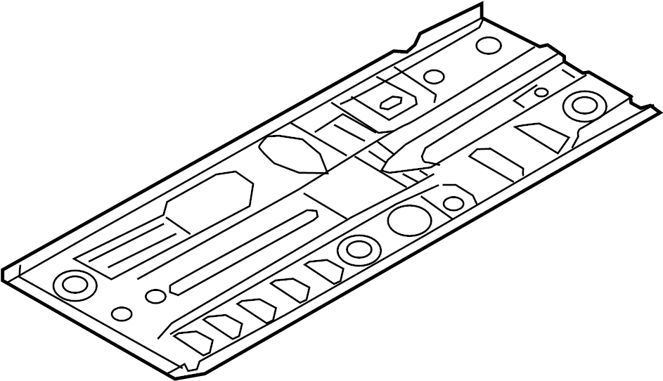 View D1YE5360XA Floor Pan (Right, Front) Full-Sized Product Image