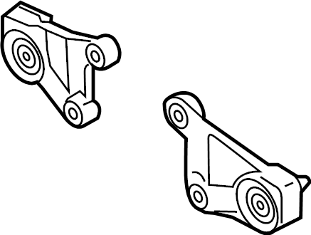 View D10H2868X Differential Mount Bracket Full-Sized Product Image