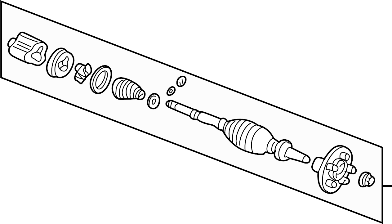 View 1F7025400A CV Axle Assembly Full-Sized Product Image