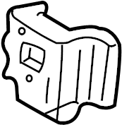 View ZZP054956 Seat Belt Lap and Shoulder Belt Bracket (Left) Full-Sized Product Image