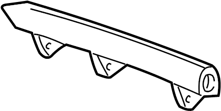 View ZZR050853 Roof Drip Molding Full-Sized Product Image
