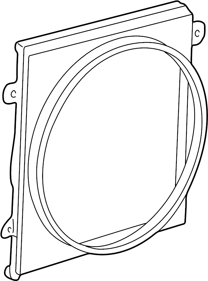 View ZZP215210A Engine Cooling Fan Shroud Full-Sized Product Image