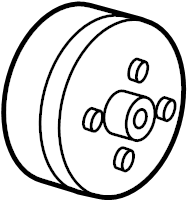 View 1F8215131 Engine Water Pump Pulley Full-Sized Product Image